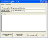 CommuniCrypt2Go screenshot